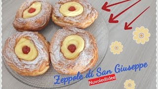 Ricetta Zeppole di San Giuseppe Facili Facili da Fare [upl. by Ruben]