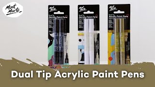 Dual Tip Acrylic Paint Pens Signature Product Demo [upl. by Adnik824]