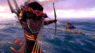 Assassins Creed Odyssey  Demon of the Sea Pure Naval Combat amp Epic Ship Battles [upl. by Aitahs353]