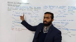 Reactions of carbonyl compound  Addition of Hydrogen cynide  12th class chemistry  chno 12 [upl. by Gasser]