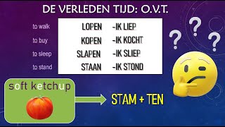 Hoe maak je de verleden tijd OVT Het imperfectum in het Nederlands leren NT2 A2B1 [upl. by Adlaremse]