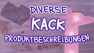 Diverse Kack Produktbeschreibungen [upl. by Esinet]