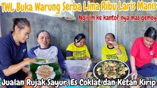 DITINGGAL BOSS LIBURAN KE BALI TWL BUKA WARUNG⁉️JUAL RUJAK SAYUR ES COKLAT KETAN KIRIP LARISSS [upl. by Gnehp626]