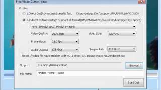 Free Video Cutter Joiner quick demo [upl. by Crary]