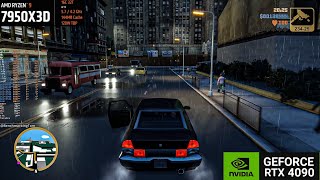 GTA III Definitive RTX 4090  7950X3D  Ultra  1440p  Benchmark [upl. by Nylrehc]