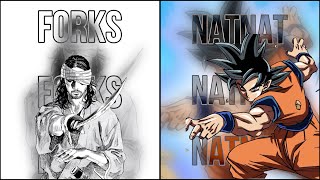 Forks vs NatNat  Gojos Limitless [upl. by Nwahsuq]