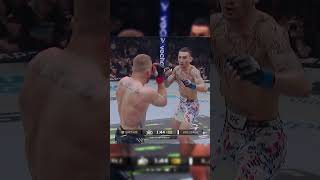 Max Holloway vs Justin Gaethje ufc300 shorts highlights tko mma [upl. by Accalia]