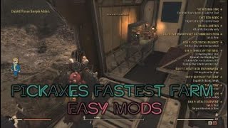 Fastest Pickaxe Farm Fallout 76 [upl. by Yevre]