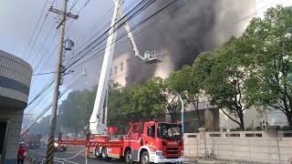 欣興電子桃園山鶯廠又失火了 Unimicrons Shan Ying Factory Is On Fire Again [upl. by Fenwick]