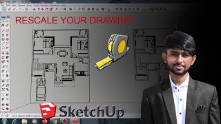 HOW TO RESCALE YOUR AUTOCAD IMPORTED FILE IN SKETCHUP  CIVILARCHITECT [upl. by Verneuil482]