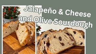 Jalapeño amp Cheese and Olive Sourdough Bread [upl. by Janik]