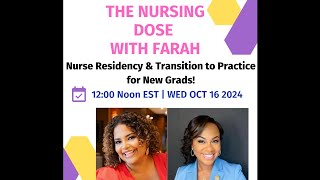 The Nursing Dose with Farah [upl. by Noterb]