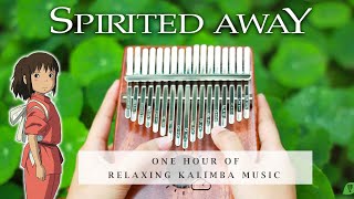 【1 HOUR】Spirited Away Relaxing Kalimba Cover for Sleeping Studying Relaxing [upl. by Nirot]