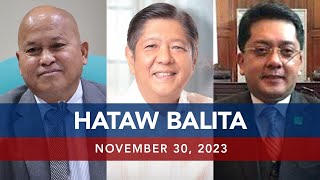 UNTV HATAW BALITA  November 30 2023 [upl. by Namsu]