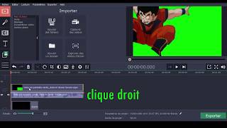 Green Screen replacement Movavi Video Editor [upl. by Rahas]