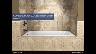 Installation and Product Overview  PureFlo Cable Bath Drain [upl. by Ellednahc]