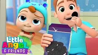 Johnny Johnny Parents Version  Little Angel And Friends Kid Songs [upl. by Ebeohp53]