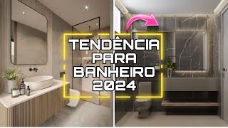 TENDÊNCIA DE DECORAÇÃO PARA BANHEIRO  DICAS E TENDÊNCIAS DO QUE VAI USAR EM BANHEIROS 2024 [upl. by Ivatts]