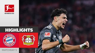 2 Dreamgoals and Lots of Tension  FC Bayern München  Bayer Leverkusen 11 MD5 – Bundesliga 2425 [upl. by Cargian]