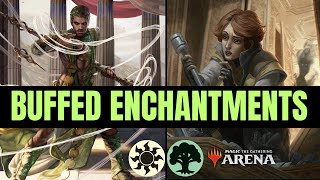 Selesnya Enchantments ARE BACK  MTG Arena Standard DUSKMOURN [upl. by Annaiuq]