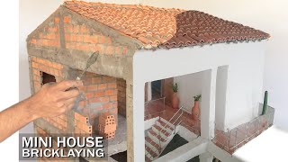 BRICKLAYINGMINIHOMEFOUNDATIONMODEL CASA EN MAMPOSTERÍA  re loaded [upl. by Civ656]