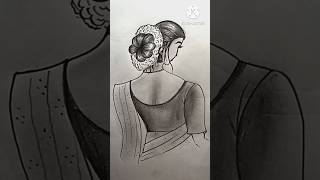 Traditional saree drawing tutorial techniques shortsdrawing viralvideo [upl. by Mihcaoj159]