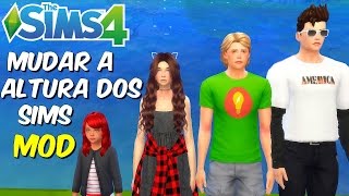 MUDAR O TAMANHO DOS SIMS  The Sims 4 [upl. by Mercy]