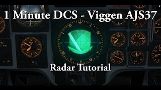 1 Minute DCS  Viggen AJS37  Radar Tutorial [upl. by Eidderf]