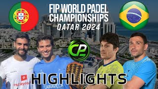 PEU amp LUQUE VS CAMPAGNOLO amp GOMES  GROUPS  FIP WORLD PADEL CHAMPIONSHIPS 2024  HIGHLIGHTS [upl. by Cirdahc]