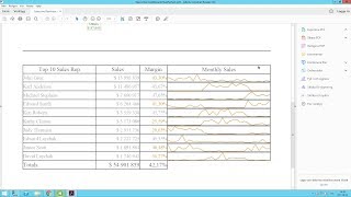 Adding a sparkline in a PixelPerfect report  Qlik NPrinting [upl. by Melany]