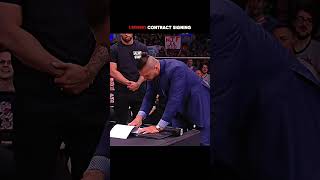 Normal Vs Legends Contract Signing 🔥 Edit wwe aew shorts [upl. by Atauqal]