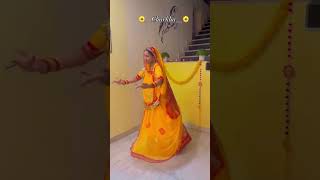 Ghoomar on Charkha😍😍 Folk song beautiful ghoomar Rajputana wedding  baisaraj dance [upl. by Retep975]