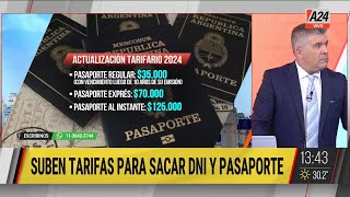 📢 Suben las tarifas para sacar el DNI y el pasaporte [upl. by Newmann]