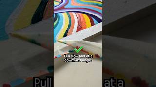 4 Tips for easy tape peeling art painting artstudio [upl. by Bedell]