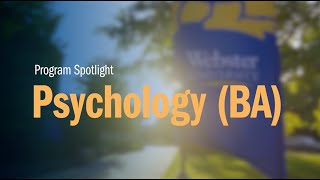 Psychology BA  Webster University [upl. by Olly132]