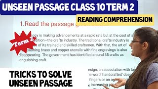 Unseen passage class 10 term 2Unseen passage class 10 term 2 trickUnseen passage class 10 [upl. by Adila]