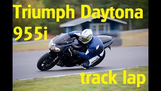 Triumph Daytona 955i track lap [upl. by Amalberga]