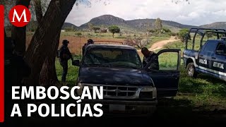 Emboscada en Zacatecas deja a tres policías gravemente heridos [upl. by Eletnahs615]