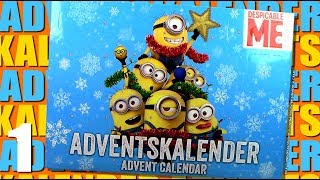 Minions  Adventskalender 2017 von CRAZE ®  Unboxing amp Review  Teil 01 [upl. by Marie]