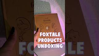 FOXTALE PRODUCTS UNBOXING youtube youtubeshorts [upl. by Elleunamme]