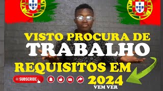 🔴✅ATUALIZAÇÕES DE VISTO PROCURA DE TRABALHO PORTUGAL [upl. by Notnyw]