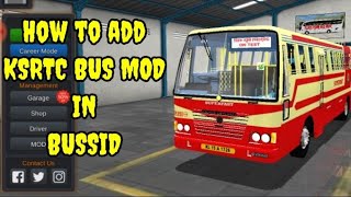 How to add KSRTC Bus mod in Bus simulator indonesia malyalam How to add അന വണ്ടി in Bussid malyalam [upl. by Ynohtnaeoj]