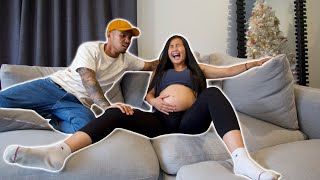 I’M HAVING CONTRACTIONS PRANK ON MY FIANCE HE FREAKED OUT [upl. by Fotina]