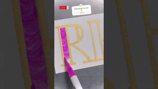 Easy lettering tutorial🥳youtubeshorts shortvideo lettering brushpen nameart art rhea [upl. by Stavro]