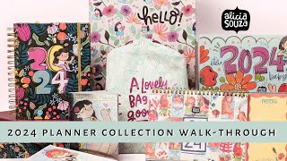 Alicia Souza 2024 Planner Collection WalkThrough  First Impressions  Planner India  Sanjana Raj [upl. by Nolyarg359]