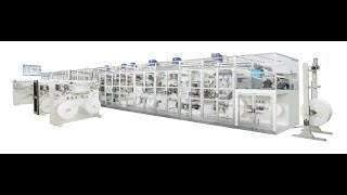 Full servo sanitary pad making machine linked with full automatic packaging machine [upl. by Carolin]