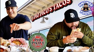 Trying the Best Tacos and Burritos at Pio Picos Tacos  Knomoe Foods [upl. by Cristy676]