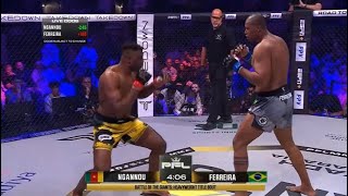 Francis Ngannou vs Renan Ferreira  KO HIGHLIGHTS  Extended   PFL Battle of the Giants [upl. by Horsey738]