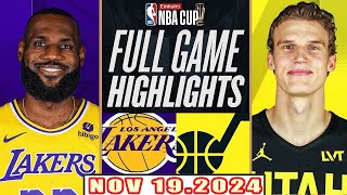 Los Angeles Lakers Vs Utah Jazz FULL GAME Highlights Nov 192024 NBA Season 202425 [upl. by Llerreg]