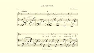 Der Nussbaum  Robert Schumann  accompaniment in Eb Major [upl. by Nastassia]